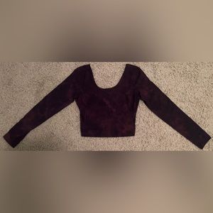 Lululemon Align Long Sleeve Shirt Red Black Diamond Dye Women’s Size 8.